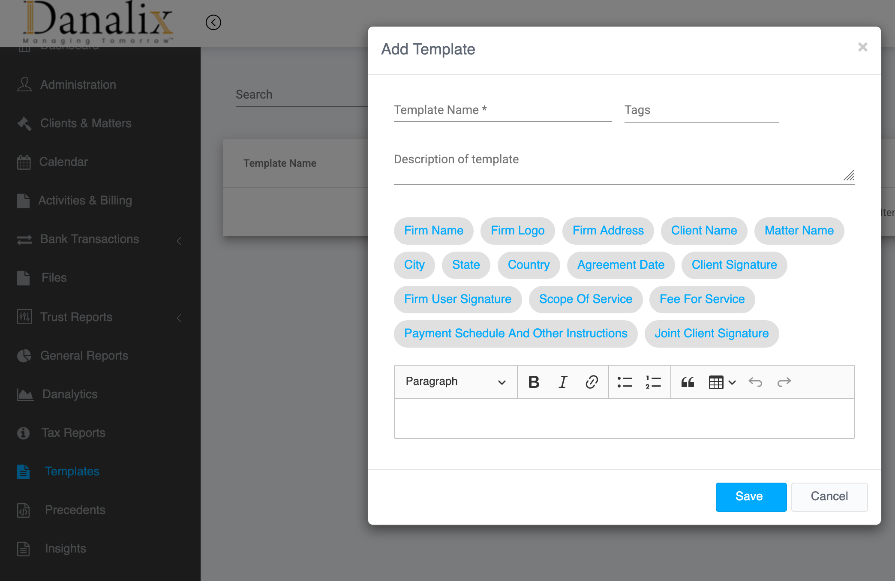 Legal Templates